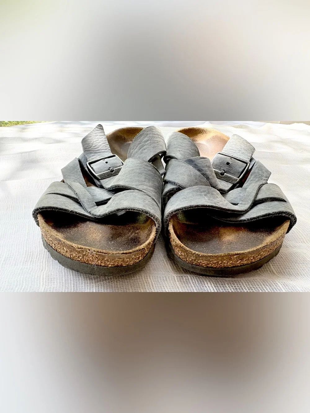 Birkenstock Siena Oiled Blue Leather Sandals EU 41 US 10-10.5 Regular Fit